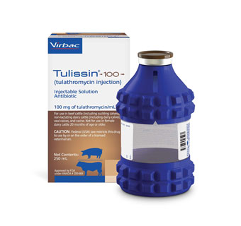 TULISSIN® 100 TULATHROMYCIN INJECTION 100 MG INJECTABLE SOLUTION 250 ML 1/PKG