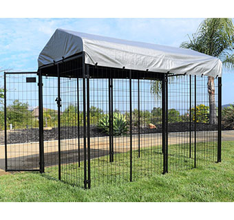 RUGGED RANCH TUCSON DOG KENNEL 2.0 4 FT W X 8 FT D X 6 FT H