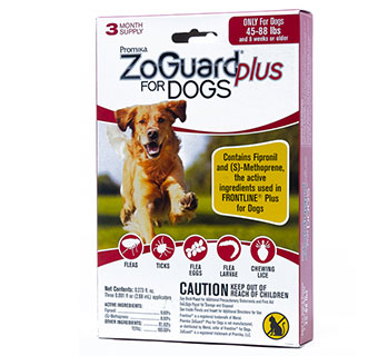 ZOGUARD® PLUS FOR DOGS (45-88 LBS) 3/PKG
