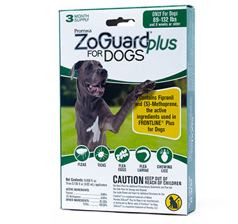 ZOGUARD® PLUS FOR DOGS (89-132 LBS) 3/PKG