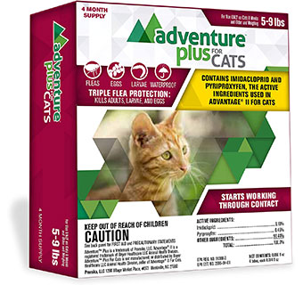 ADVENTURE™ PLUS FOR CATS FLEA PROTECTION  5-9 LB 4/PKG