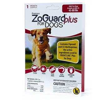 PROMIKA ZOGUARD® PLUS FOR DOGS (45-88 LBS) 1/PKG