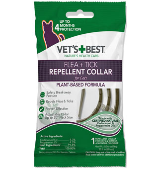 VET'S BEST® FLEA AND TICK REPELLENT COLLAR FOR CATS 1/PKG