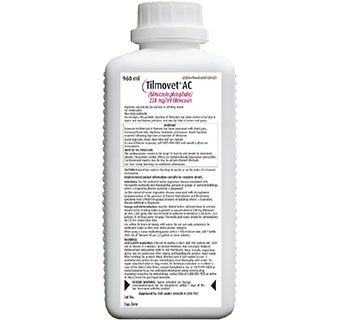 TILMOVET® AC (TILMICOSIN PHOSPHATE) 250 MG/ML 960 ML 1/PKG (RX)