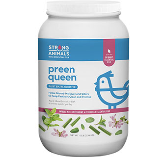 PREEN QUEEN™ DUST BATH ADDITIVE FOR CHICKENS 5 LB CANISTER 1/PKG