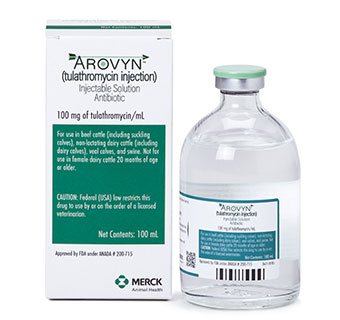 AROVYN™ (TULATHROMYCIN INJECTION) 100 MG/ML 100 ML 1/PKG (RX)