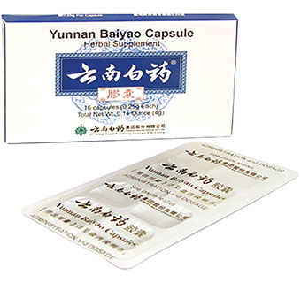 YUNNAN BAIYAO CAPSULES 0.25 G 16/PKG