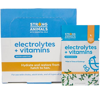 ELECTROLYTES + VITAMINS WATER ADDITIVE FOR POULTRY 6 G PACKET 1/PKG