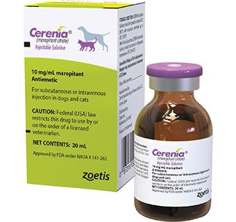 CERENIA® INJECTABLE (MAROPITANT CITRATE) 10 MG/ML 20 ML 1/PKG (RX)