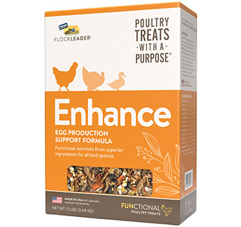FLOCKLEADER® ENHANCE FUNCTIONAL POULTRY TREAT FOR EGG PRODUCTION 1.5 LB 1/PKG