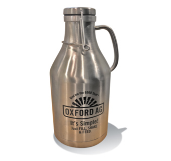 DAIRY TECH® OXFORD AG™ STAINLESS STEEL DOUBLE WALL GROWLER 64 OZ 1/PKG