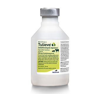 TULIEVE® (TULATHROMYCIN INJECTION) INJECTABLE SOLUTION 100MG/ML 250ML 1/PKG