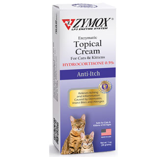 ZYMOX® CAT & KITTEN TOPICAL CREAM W/ .5% HYDROCORTISONE 1 OZ TUBE 1/PKG