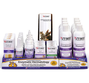 ZYMOX® ENZYMATIC DERMATOLOGY COUNTER DISPLAY (INCLUDES MULTIPLE ITEMS)