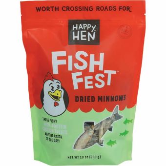 HAPPY HEN™ FISH FEST DRIED MINNOWS 10 OZ 1/PKG