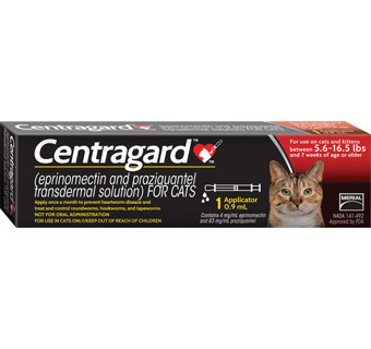 CENTRAGARD CAT RED 5.6-16.5 LB 10X1DS (RX) (SOLD IN HAWAII ONLY)