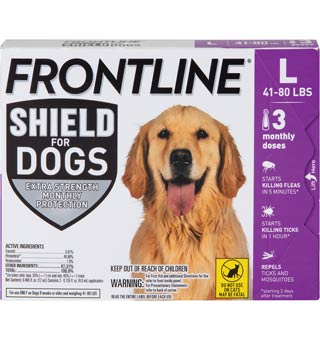 FRONTLINE SHIELD K9 41-80 LB PURPLE 10X3DS (SOLD IN HAWAII ONLY)