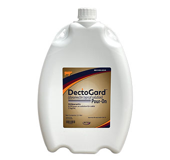 DECTOGARD™ (DORAMECTIN TOPICAL SOLUTION) POUR-ON 5MG/ML 2.5 LITER 4/PKG