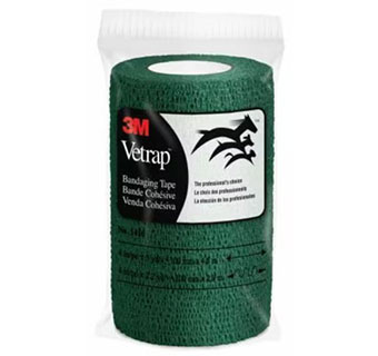 3M™ VETRAP™ BANDAGING TAPE 4 IN X 5 YD HUNTER GREEN 1/PKG