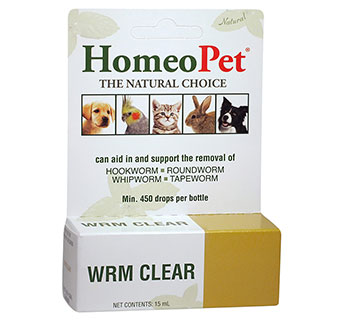 HOMEOPET® WRM CLEAR 15 ML 1/PKG