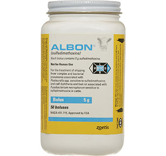 ALBON® BOLUSES 5 G 50/BOTTLE (RX)