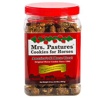 MRS. PASTURES® COOKIES FOR HORSES 2 LB SQUARE COOKIE JAR 1/PKG