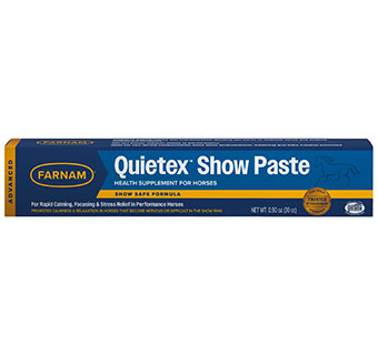 FARNAM QUIETEX SHOW PASTE FOR HORSES 0.90 OZ 1/PKG