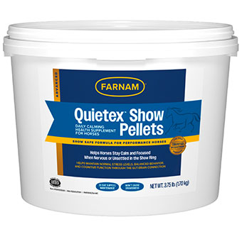 FARNAM QUIETEX SHOW PELLETS 20 DAY SUPPLY 3.75 LB 1/PKG
