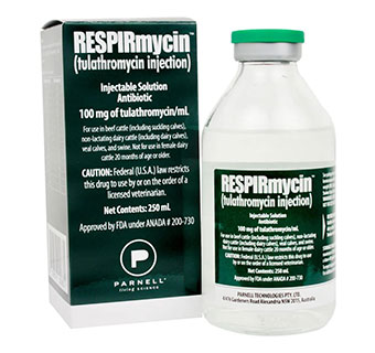 RESPIRMYCIN™ (TULATHROMYCIN INJECTION) 100 MG/ML 250 ML (RX)