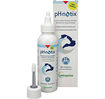 PH NOTIX™ ENHANCED EAR CLEANER AND WAX REMOVER FOR CATS & DOGS 4 OZ 1/PKG