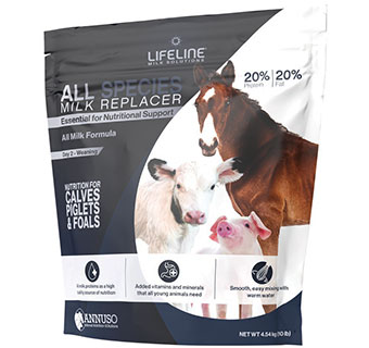 LIFELINE ALL SPECIES MILK REPLACER 20:20 10 LB 1/PKG