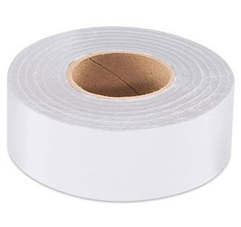 FLAGGING TAPE NO ADHESIVE 300 FT X 1-3/16 IN WHITE 1/PKG