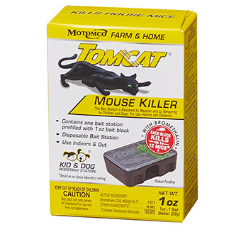 TOMCAT® MOUSE KILLER DISPOSABLE BAIT STATION 1/PKG