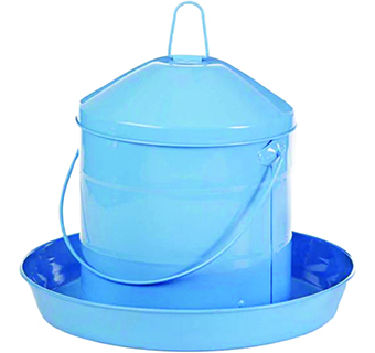 DOUBLE-TUF® GALVANIZED PAINTED POULTRY FEEDER 17 LB BLUE 1/PKG