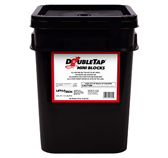 DOUBLETAP® MINI BLOCKS CHLOROPHACINONE RODENTICIDE 20 LB PAIL 1/PKG