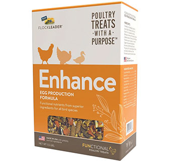 FLOCKLEADER® ENHANCE FUNCTIONAL POULTRY TREATS FOR EGG PRODUCTION 3.5 LB 1/PKG