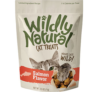 WILDLY NATURAL® CAT TREATS SALMON FLAVOR 2.5 OZ 1/PKG