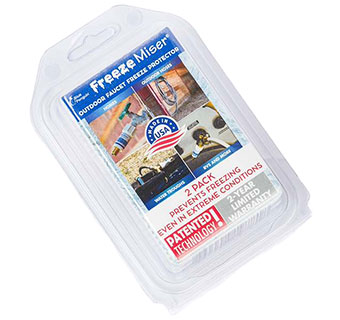 FREEZE MISER® OUTDOOR FAUCET FREEZE PROTECTOR 2/PKG