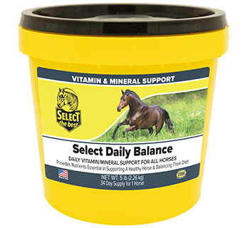 SELECT DAILY BALANCE FOR HORSES 5 LB 1/PKG