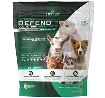 LIFELINE DEFEND ALL SPECIES COLOSTRUM SUPPLEMENT 1 LB 1/PKG