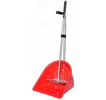 TUFF STUFF PRODUCTS MANURE SCOOP WITH RAKE & SCRAPPER RED 1/PKG