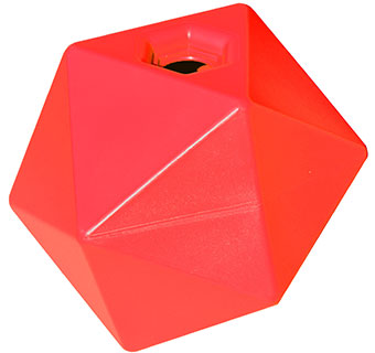 TUFF STUFF HORSE TREAT BALL SLOW FEEDER & TREAT DISPENSER RED 1/PKG