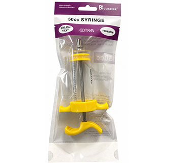 DURATEK® NYLON SYRINGE YELLOW 50 CC 1/PKG