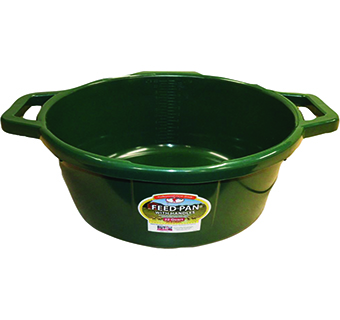 LITTLE GIANT® FEED PAN WITH HANDLES GREEN 22 QUART 1/PKG