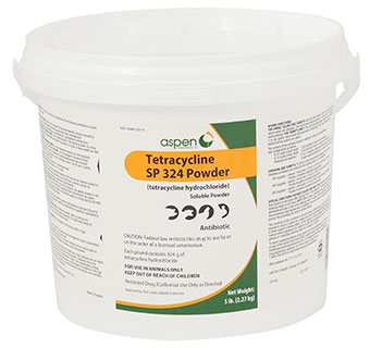 TETRACYCLINE SP 324 POWDER (TETRACYCLINE HYDROCHLORIDE) 5 LB 1/PKG (RX)