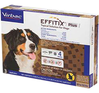 EFFITIX® PLUS TOPICAL SOLUTION FOR DOGS EXTRA LARGE 89-132 LB 3 DOSE