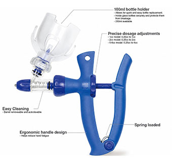 IN-JECT® AUTOMATIC SYRINGE BOTTLE MOUNT 2 ML ADJUSTABLE