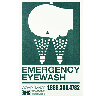 AQUASAFE® EYEWASH SIGN 11 IN X 7 IN 1/PKG