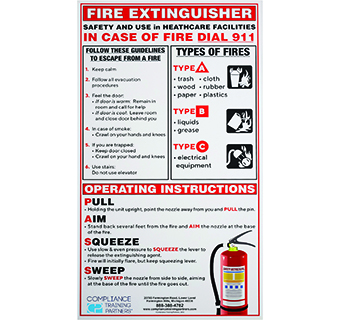 FIRE SAFETY WALL POSTER 11 IN X 17 IN 1/PKG