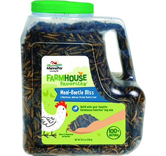 MANNA PRO FARMHOUSE FAVORITES BEETLE BLISS POULTRY TREAT 25 OZ 1/PKG